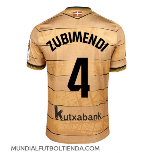 Camiseta Real Sociedad Martin Zubimendi #4 Segunda Equipación Replica 2024-25 mangas cortas